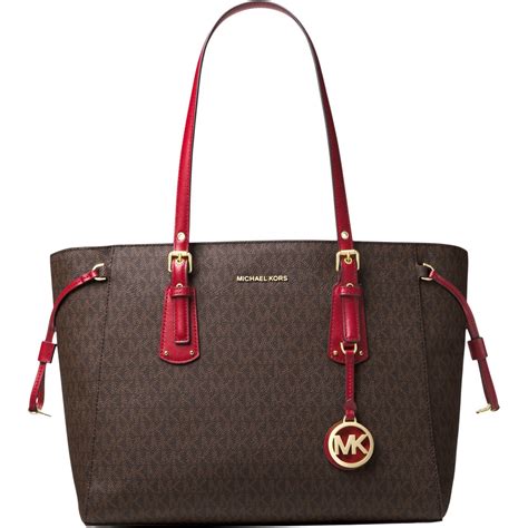 michael kors voyager tote berry|Michael Kors zip top tote.